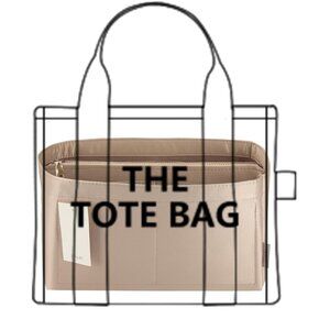 MINI Bag Organizer For Speedy Neverfull ONTHEGO Tote, Handbag Silky Beige